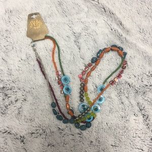 NWT Multicolor boho necklace